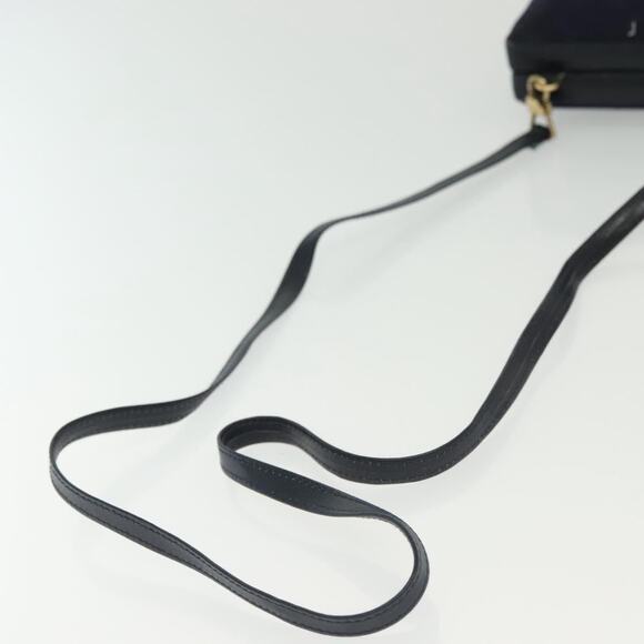 GUCCI Micro GG Canvas Shoulder Bag Vintage Navy Gold - Picture 7 of 16